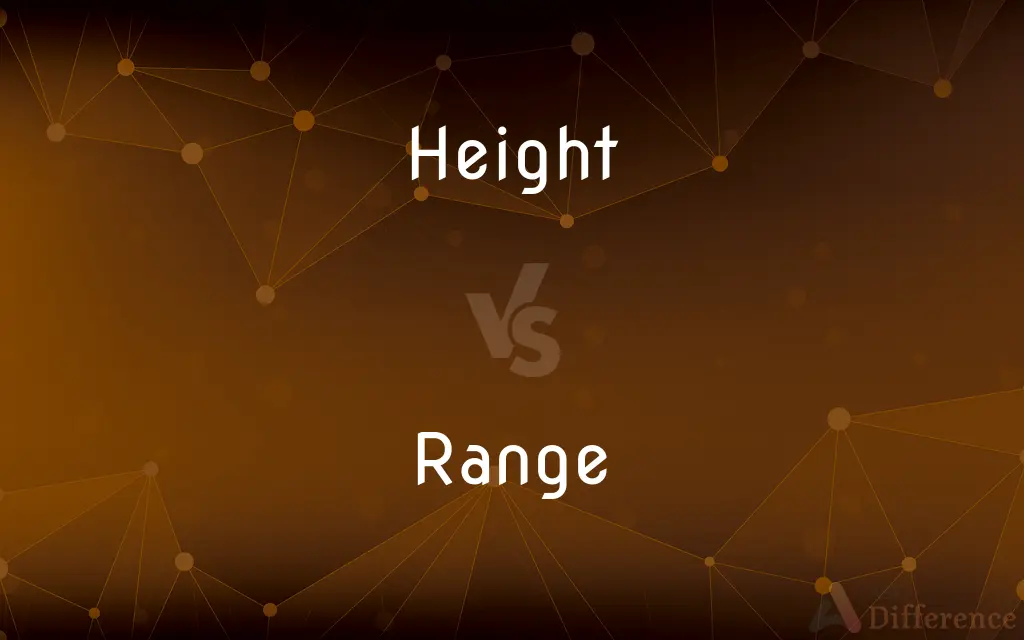 Height vs. Range — What's the Difference?