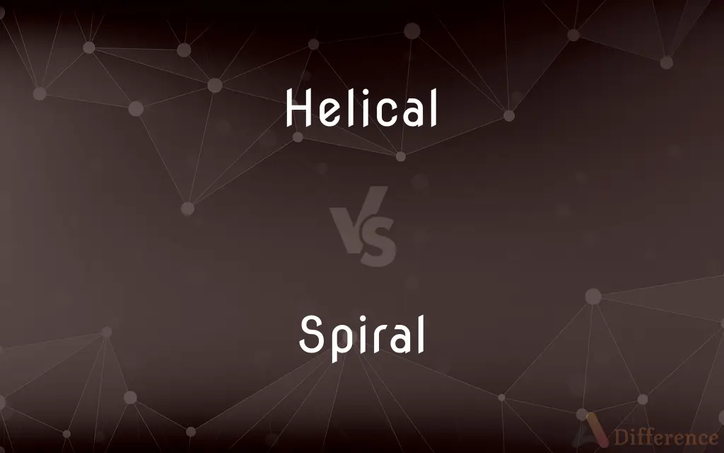 Helical vs. Spiral — What's the Difference?