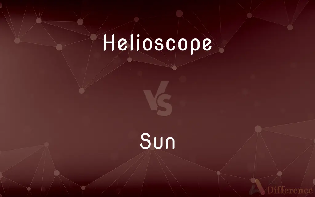 Helioscope vs. Sun — What's the Difference?