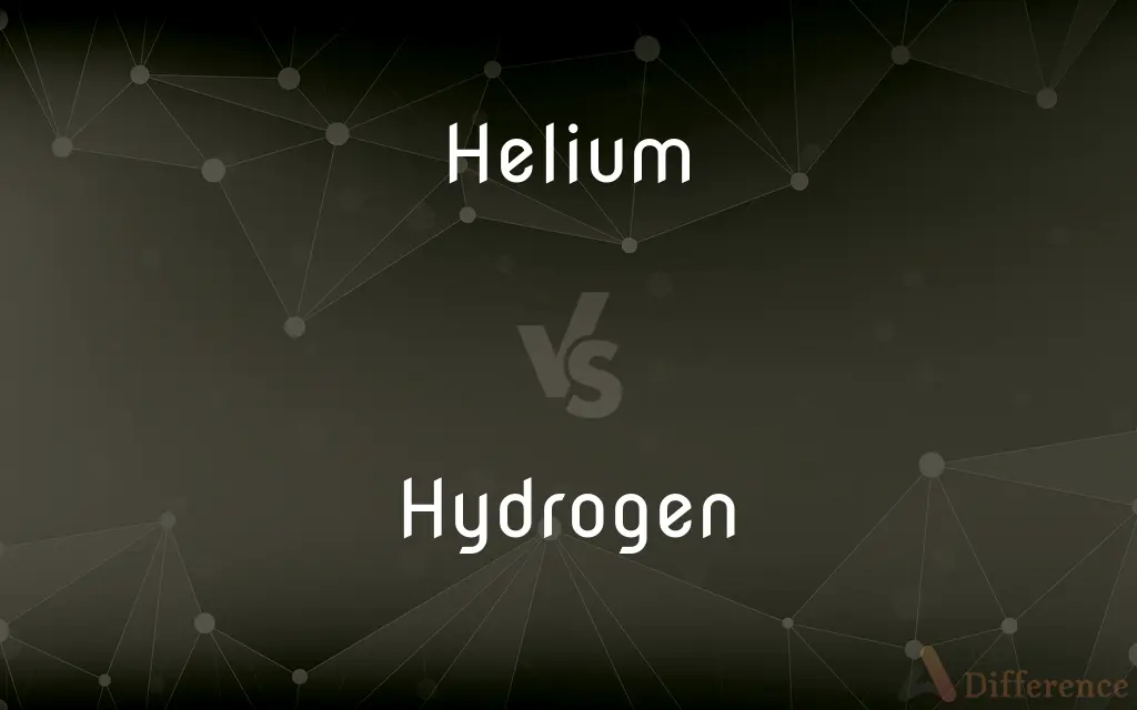 Helium vs. Hydrogen — What's the Difference?