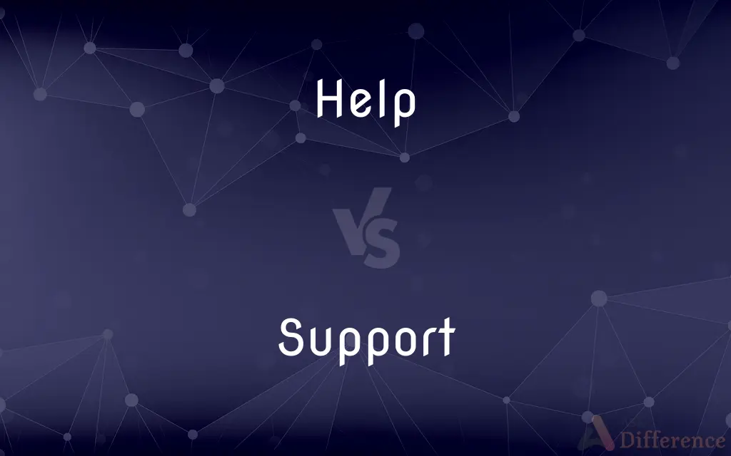 Help vs. Support — What's the Difference?