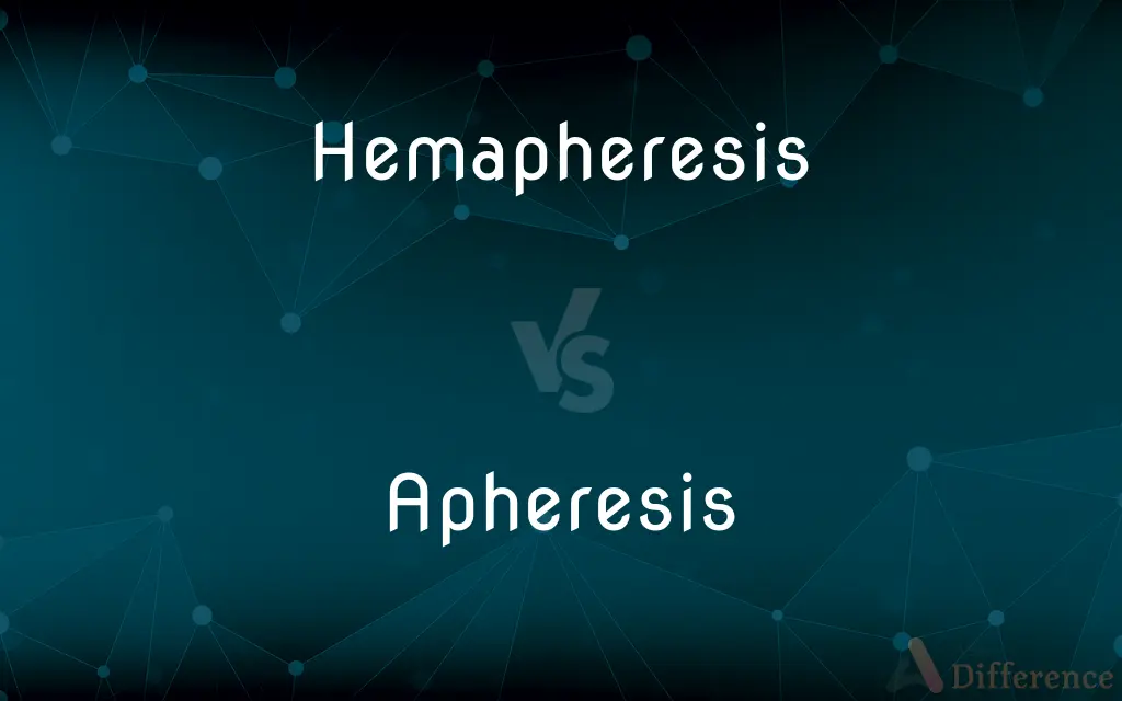 Hemapheresis vs. Apheresis