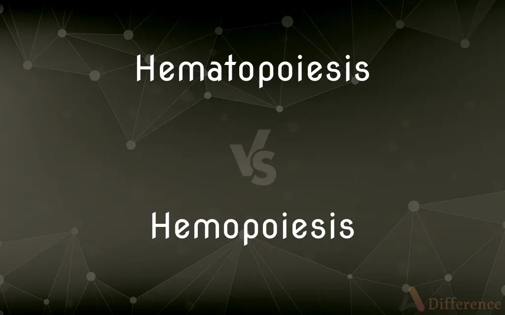 Hematopoiesis vs. Hemopoiesis — What's the Difference?