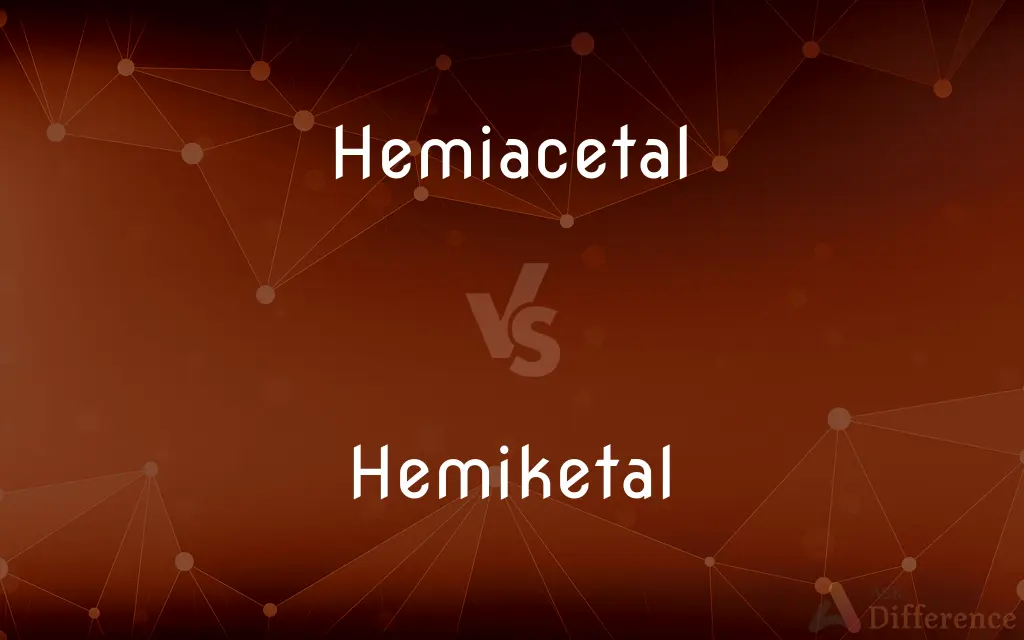 Hemiacetal vs. Hemiketal — What's the Difference?