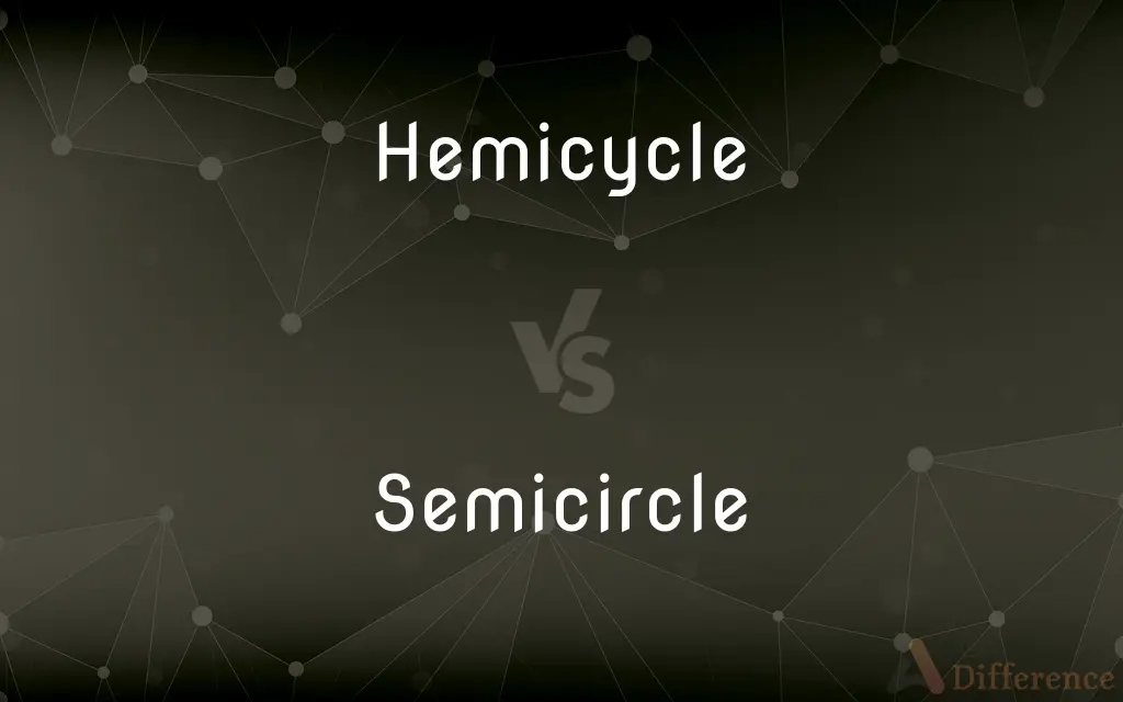 Hemicycle vs. Semicircle — What's the Difference?