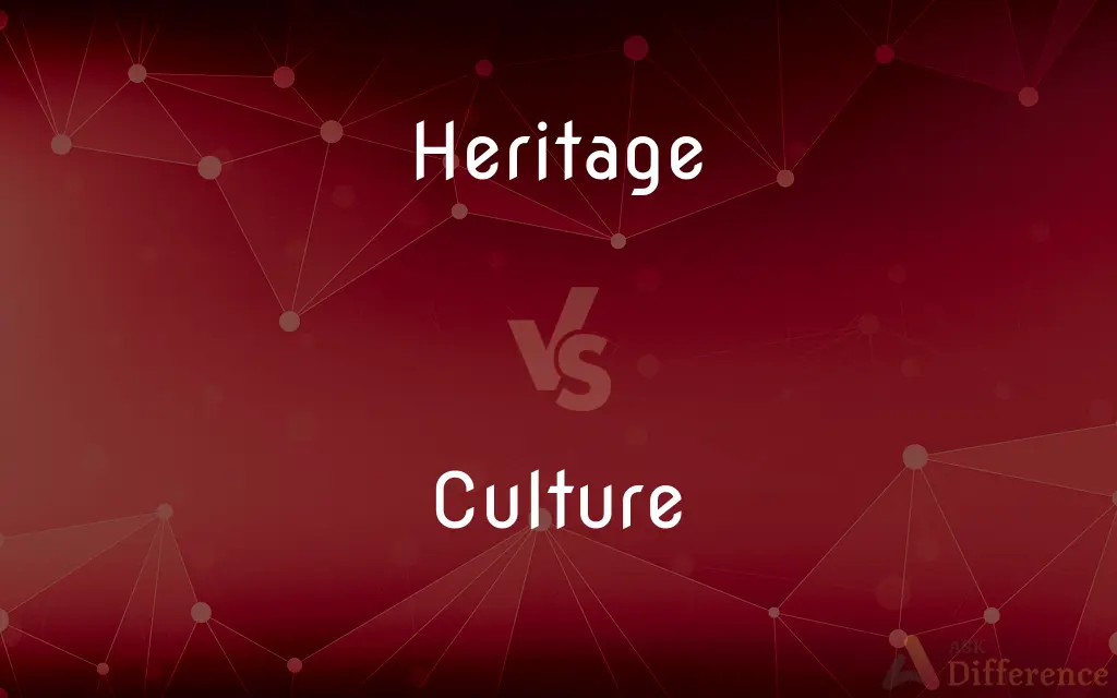 Heritage vs. Culture — What's the Difference?