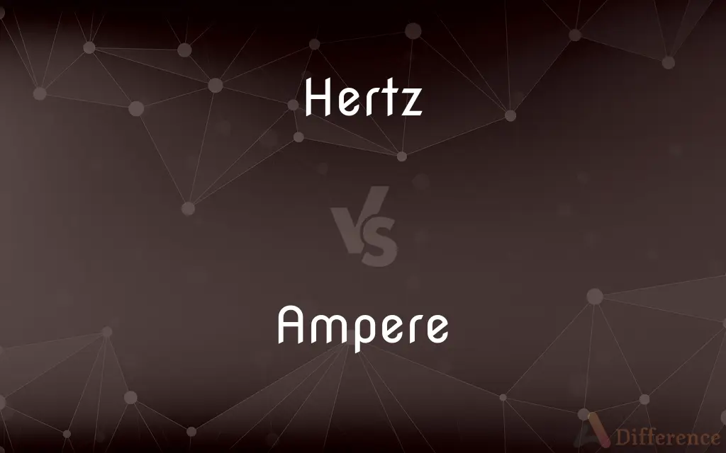 Hertz vs. Ampere — What's the Difference?
