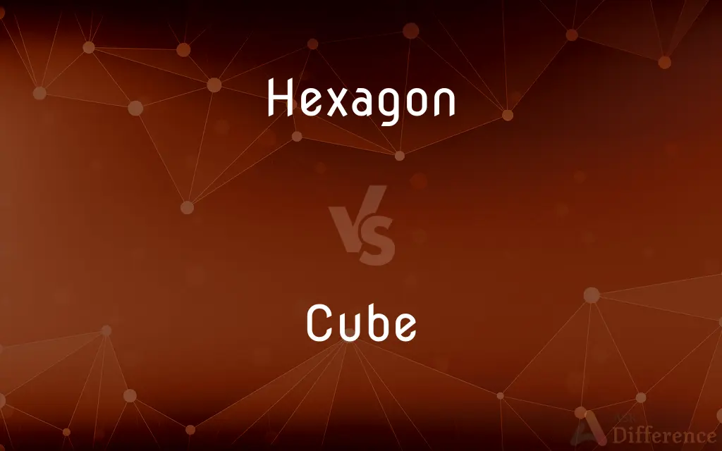 Hexagon vs. Cube — What's the Difference?