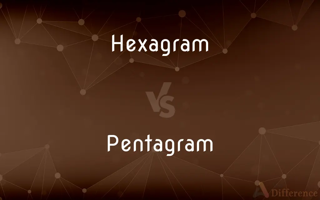 Hexagram vs. Pentagram — What's the Difference?