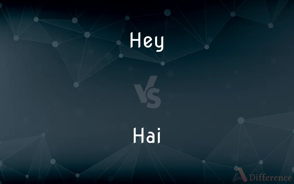 Hey vs. Hai — What's the Difference?