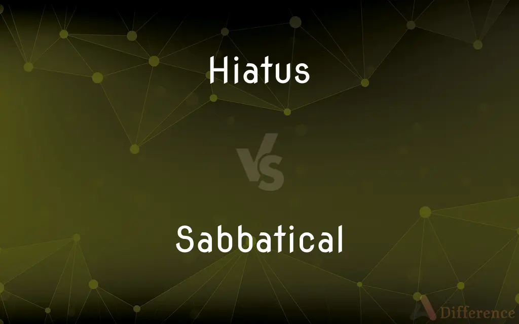 Hiatus vs. Sabbatical — What's the Difference?