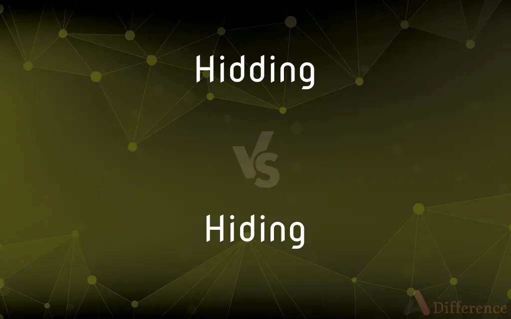 Hidding vs. Hiding — Which is Correct Spelling?