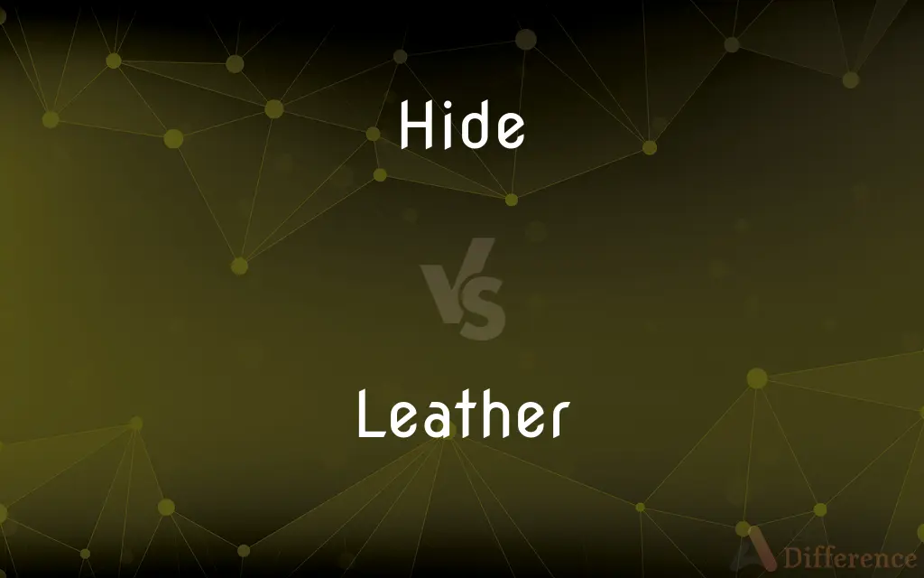 Hide vs. Leather — What's the Difference?