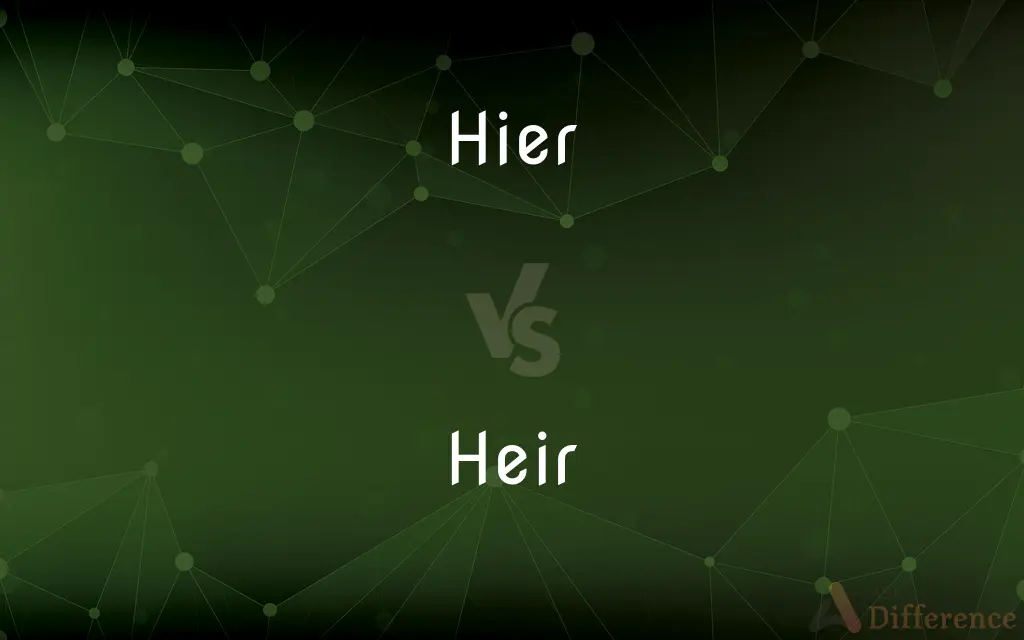 Hier vs. Heir — Which is Correct Spelling?