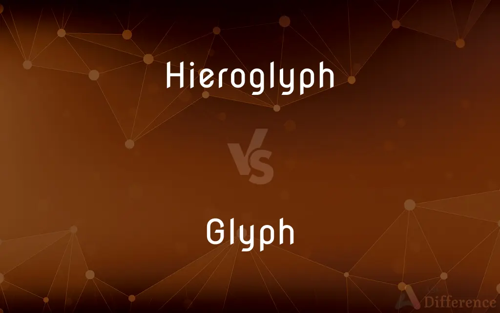 Hieroglyph vs. Glyph — What's the Difference?