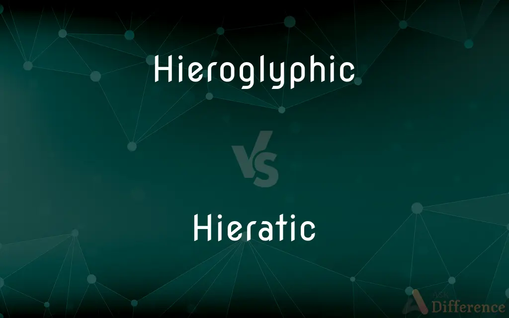 Hieroglyphic vs. Hieratic — What's the Difference?