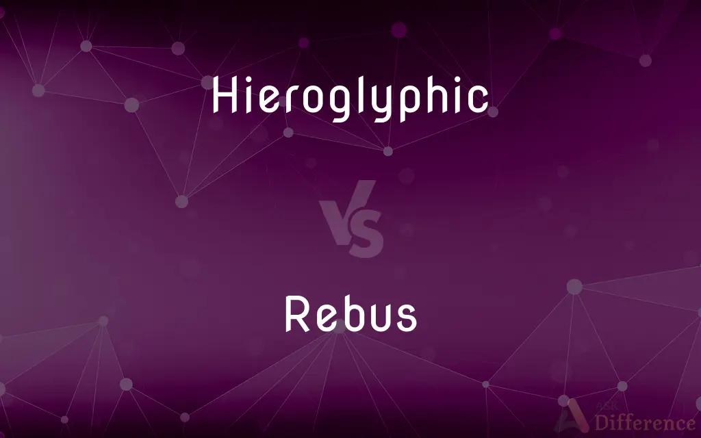 Hieroglyphic vs. Rebus — What's the Difference?