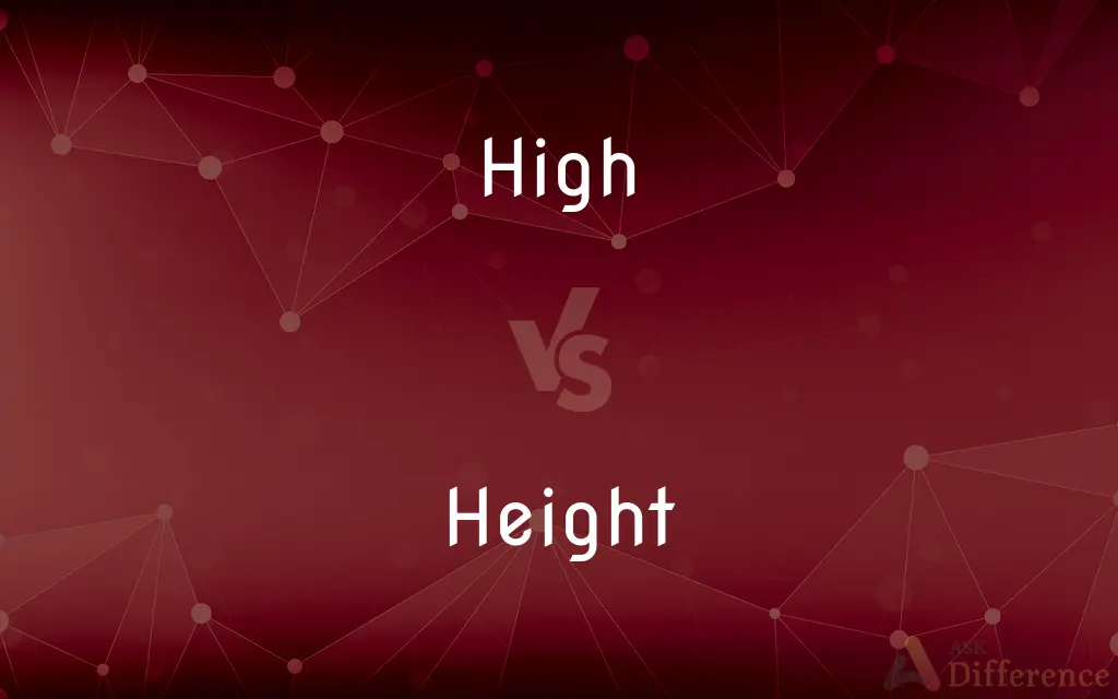 High vs. Height — What's the Difference?