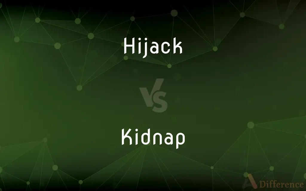Hijack vs. Kidnap — What's the Difference?