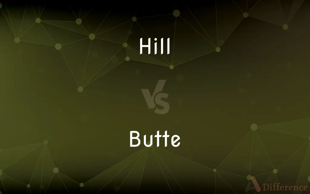 Hill vs. Butte — What's the Difference?