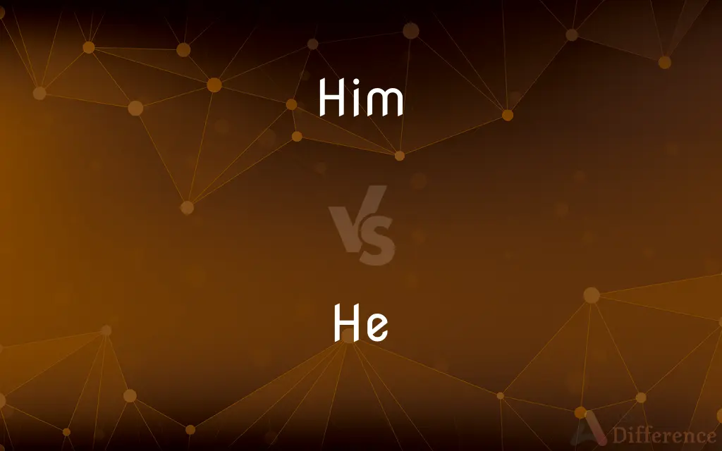 Him vs. He — What's the Difference?