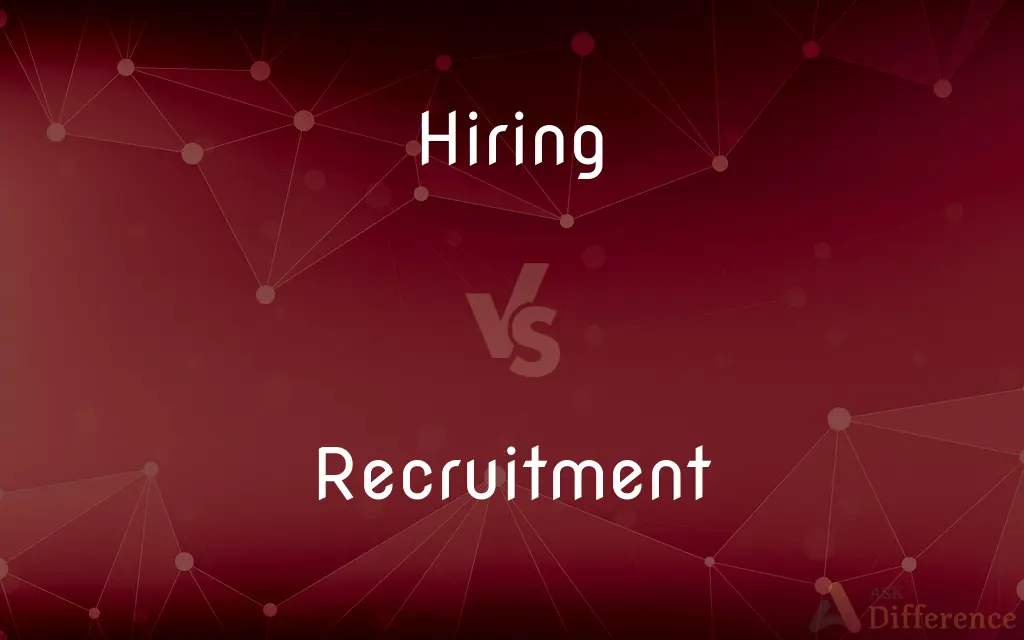 Hiring vs. Recruitment — What's the Difference?