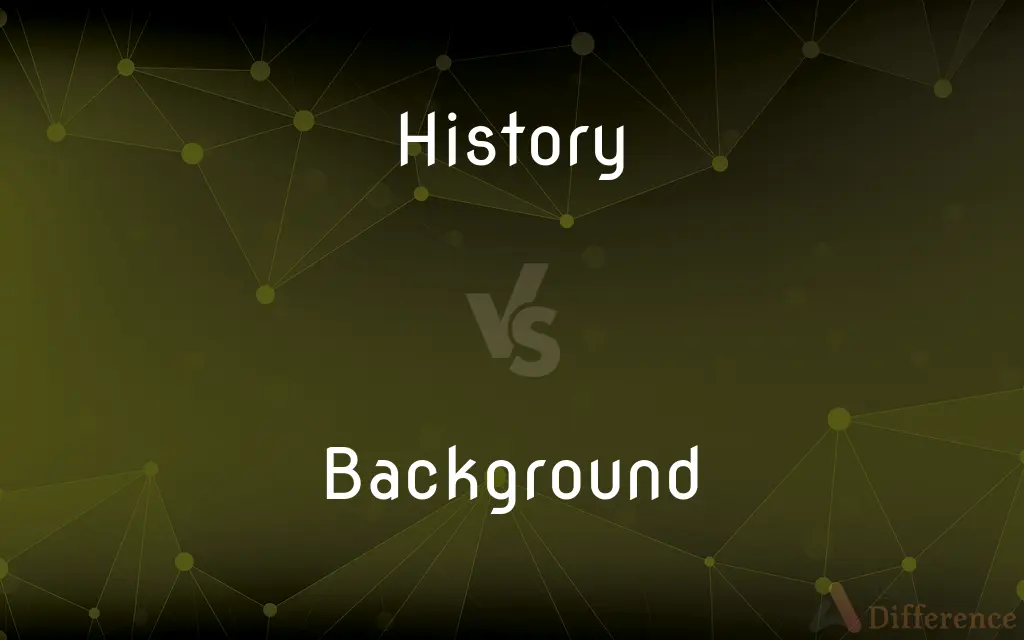 History vs. Background — What's the Difference?