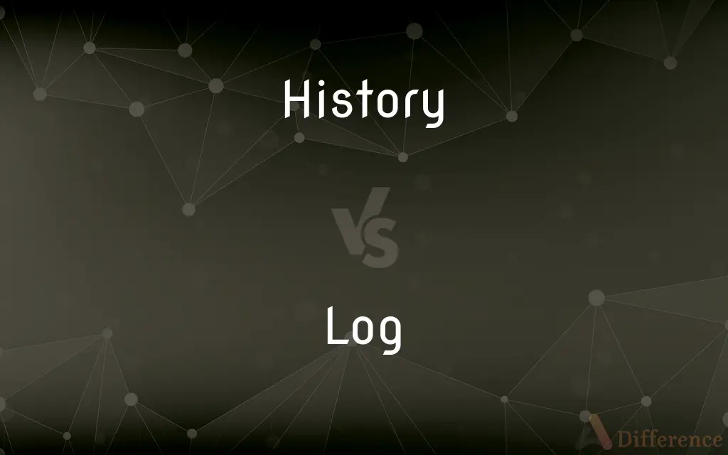 History vs. Log — What's the Difference?