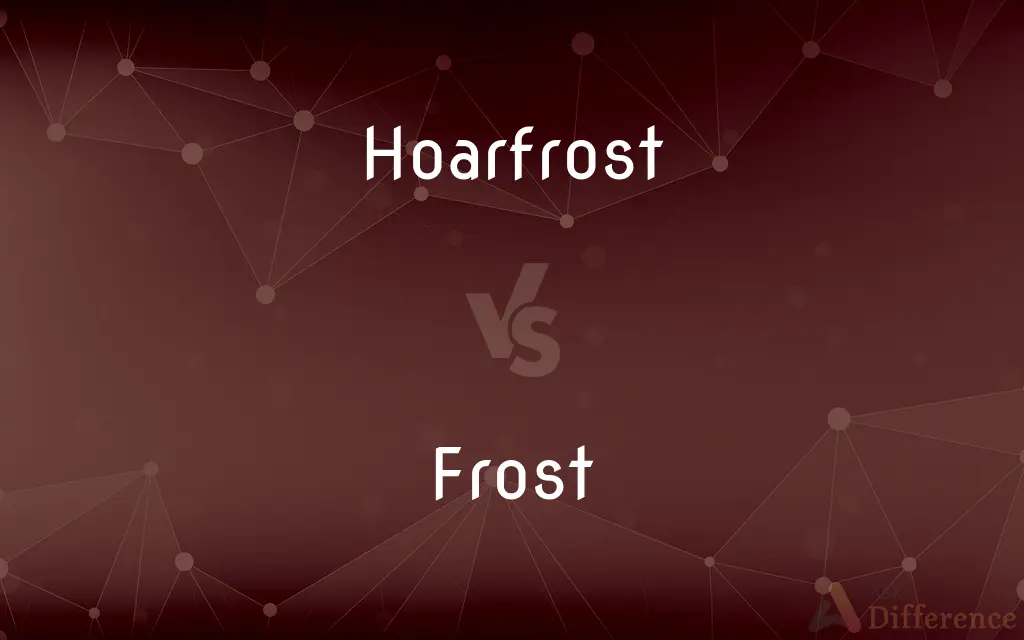 Hoarfrost vs. Frost — What's the Difference?