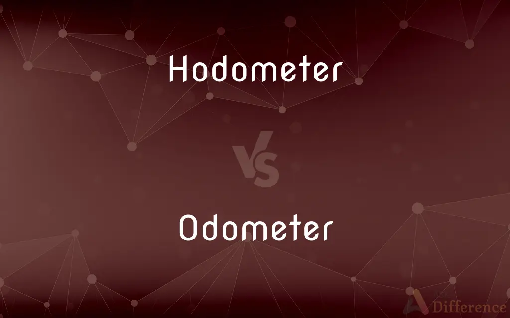 Hodometer vs. Odometer — What's the Difference?