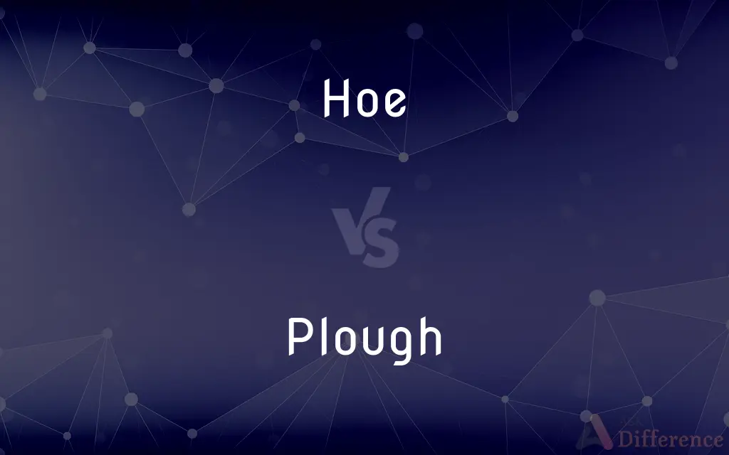 Hoe vs. Plough — What's the Difference?