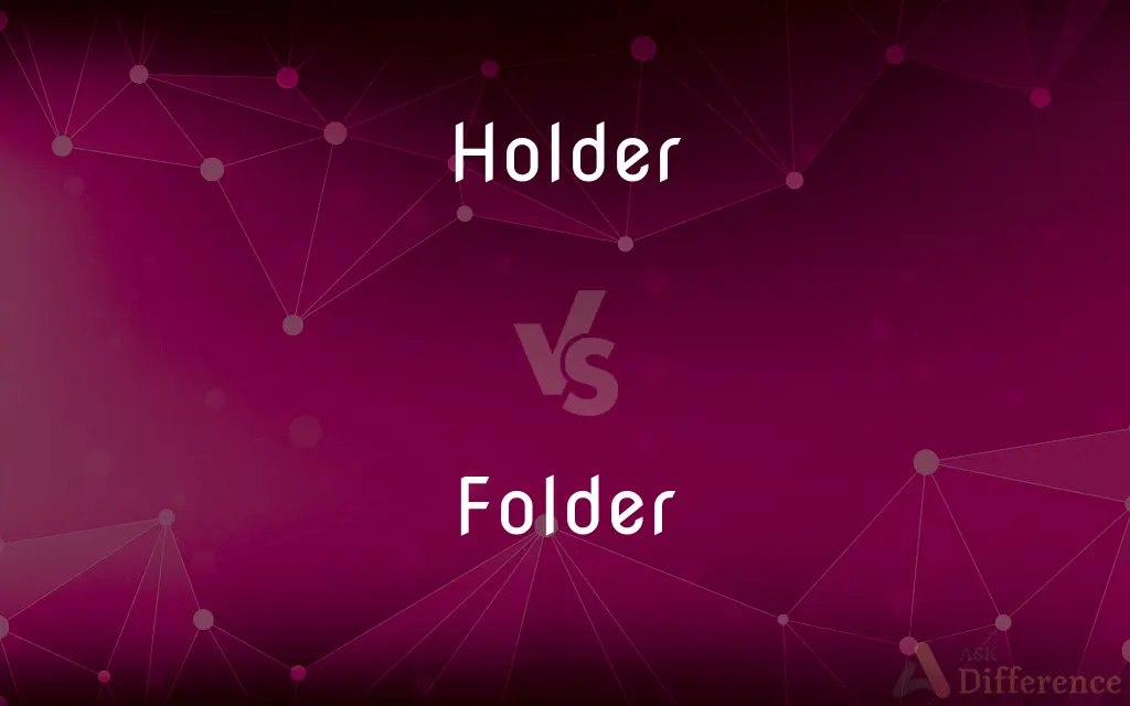 Holder vs. Folder — What's the Difference?