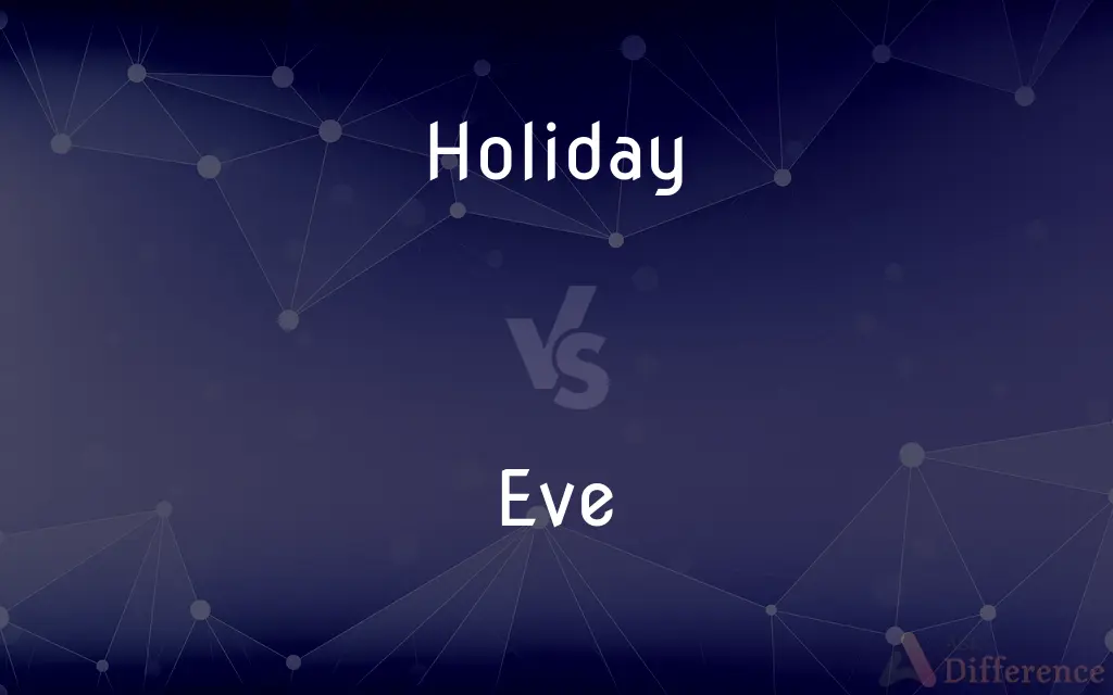 Holiday vs. Eve — What's the Difference?