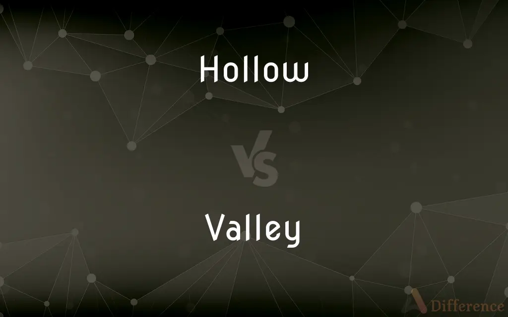 Hollow vs. Valley — What's the Difference?