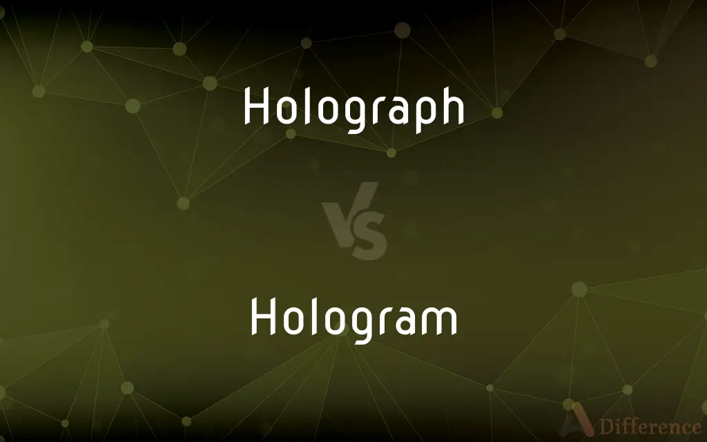 Holograph vs. Hologram — What's the Difference?