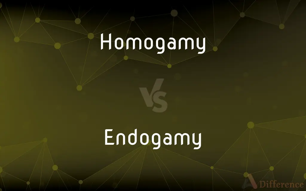 Homogamy vs. Endogamy — What's the Difference?