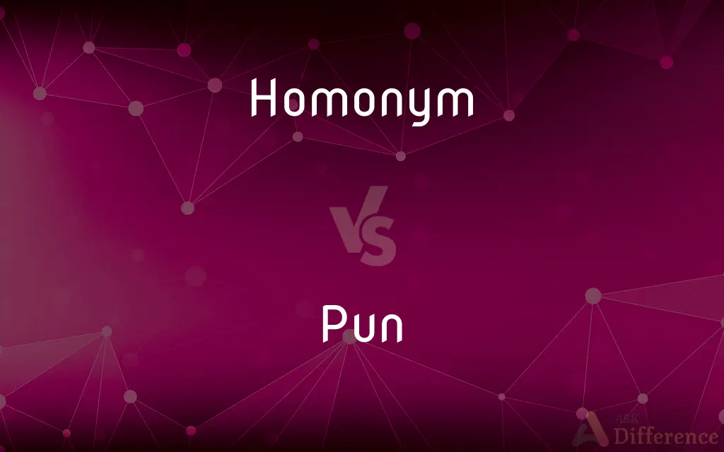 Homonym vs. Pun — What's the Difference?