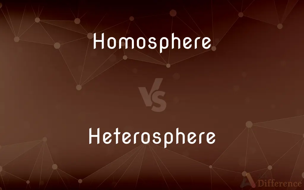 Homosphere vs. Heterosphere — What's the Difference?