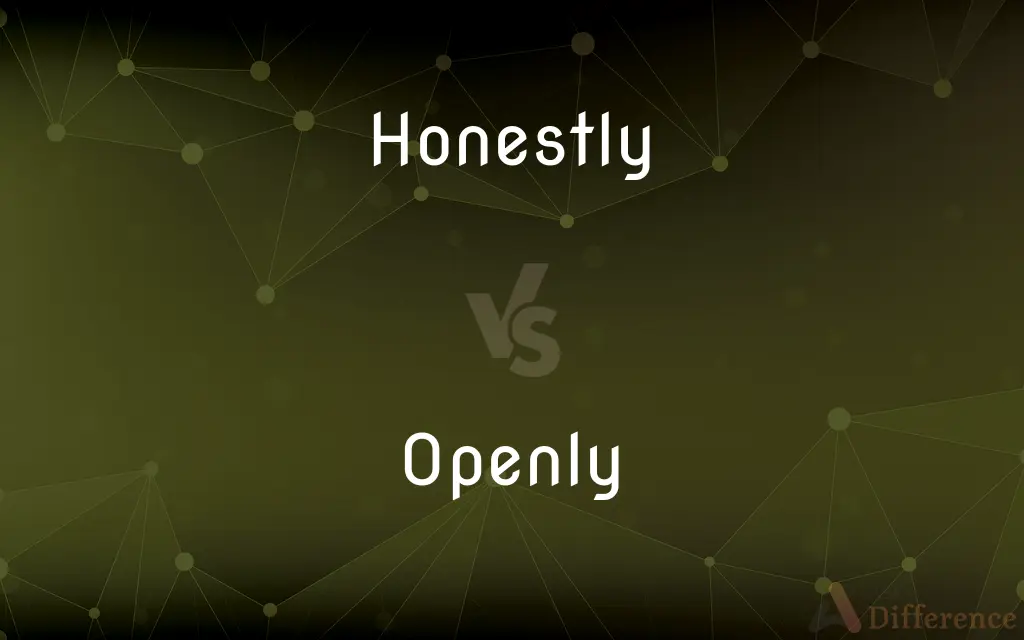 Honestly vs. Openly — What's the Difference?