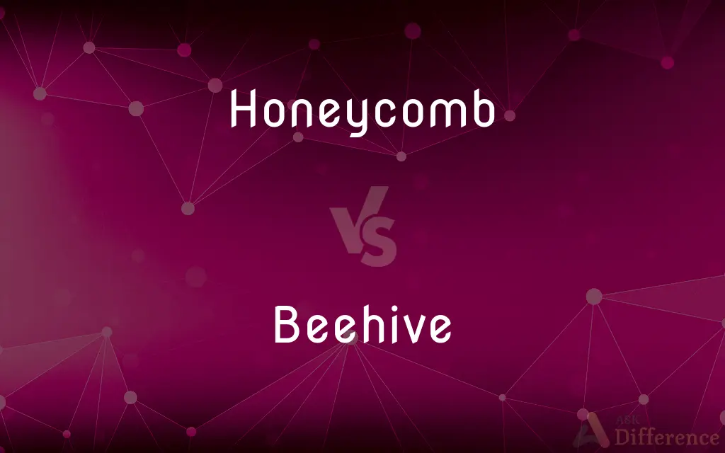 Honeycomb vs. Beehive — What's the Difference?