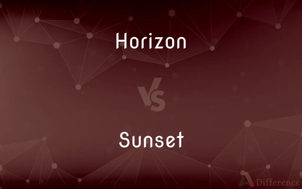 Horizon vs. Sunset — What's the Difference?