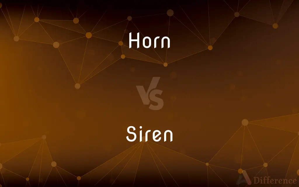Horn vs. Siren — What's the Difference?