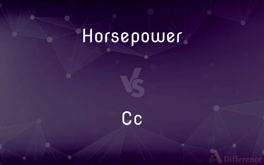 Horsepower vs. Cc — What's the Difference?
