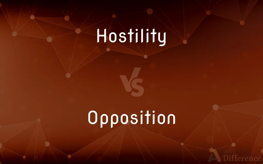 Hostility vs. Opposition — What's the Difference?