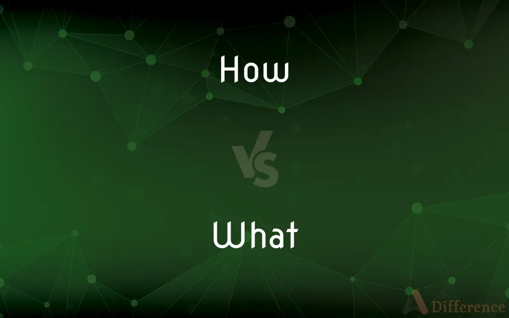 How vs. What — What's the Difference?