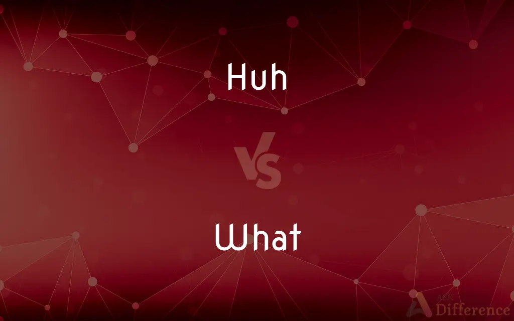 Huh vs. What — What's the Difference?