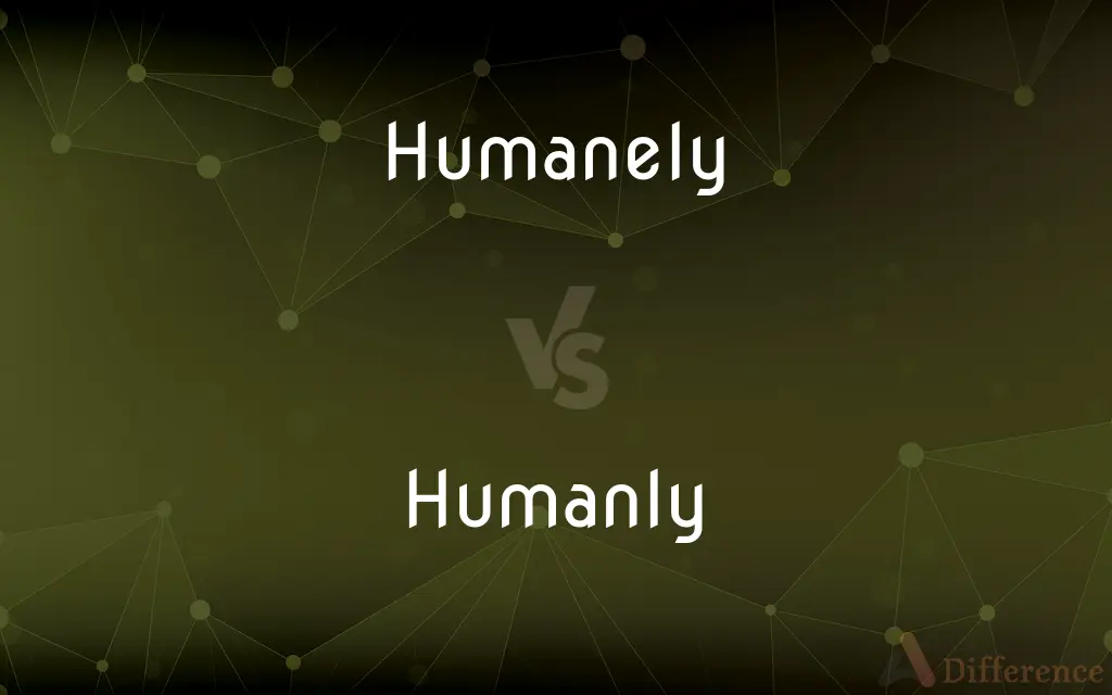 Humanely vs. Humanly — What's the Difference?
