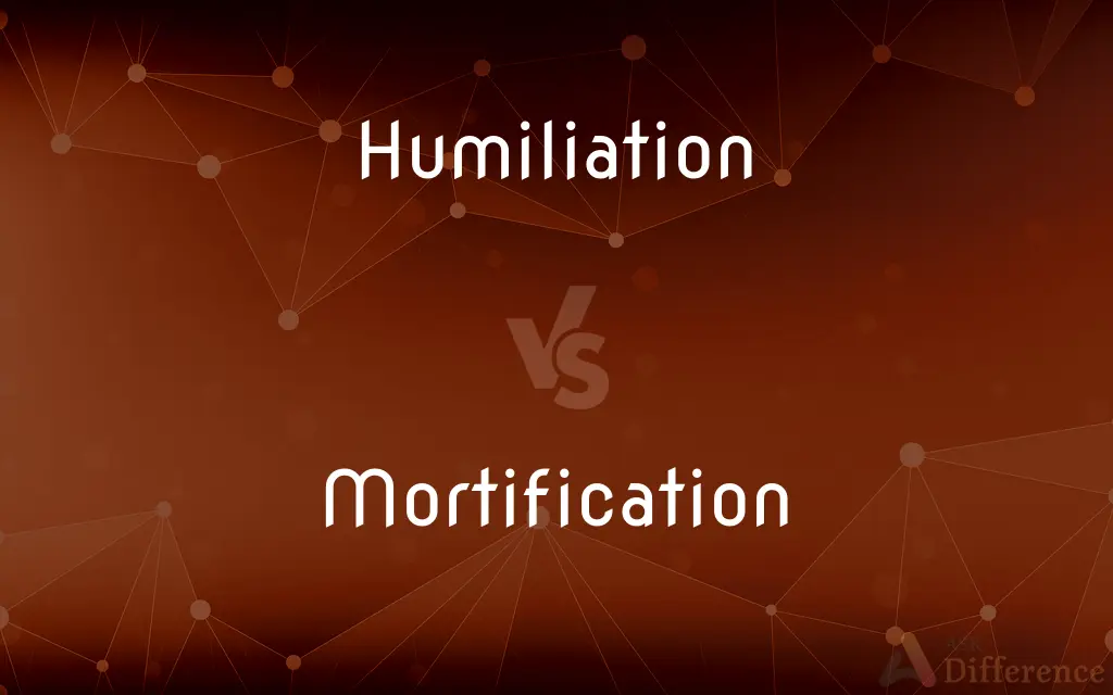 Humiliation vs. Mortification — What's the Difference?