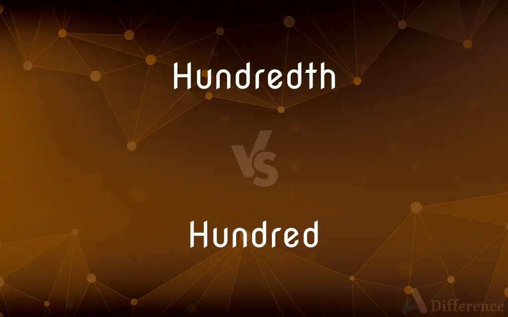 Hundredth vs. Hundred — What's the Difference?