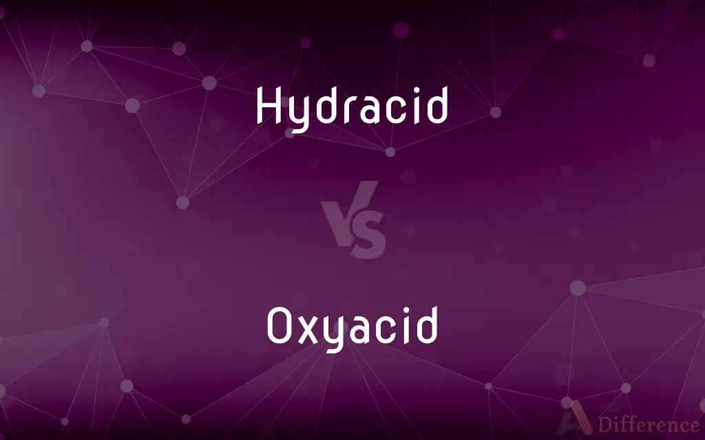 Hydracid vs. Oxyacid — What's the Difference?